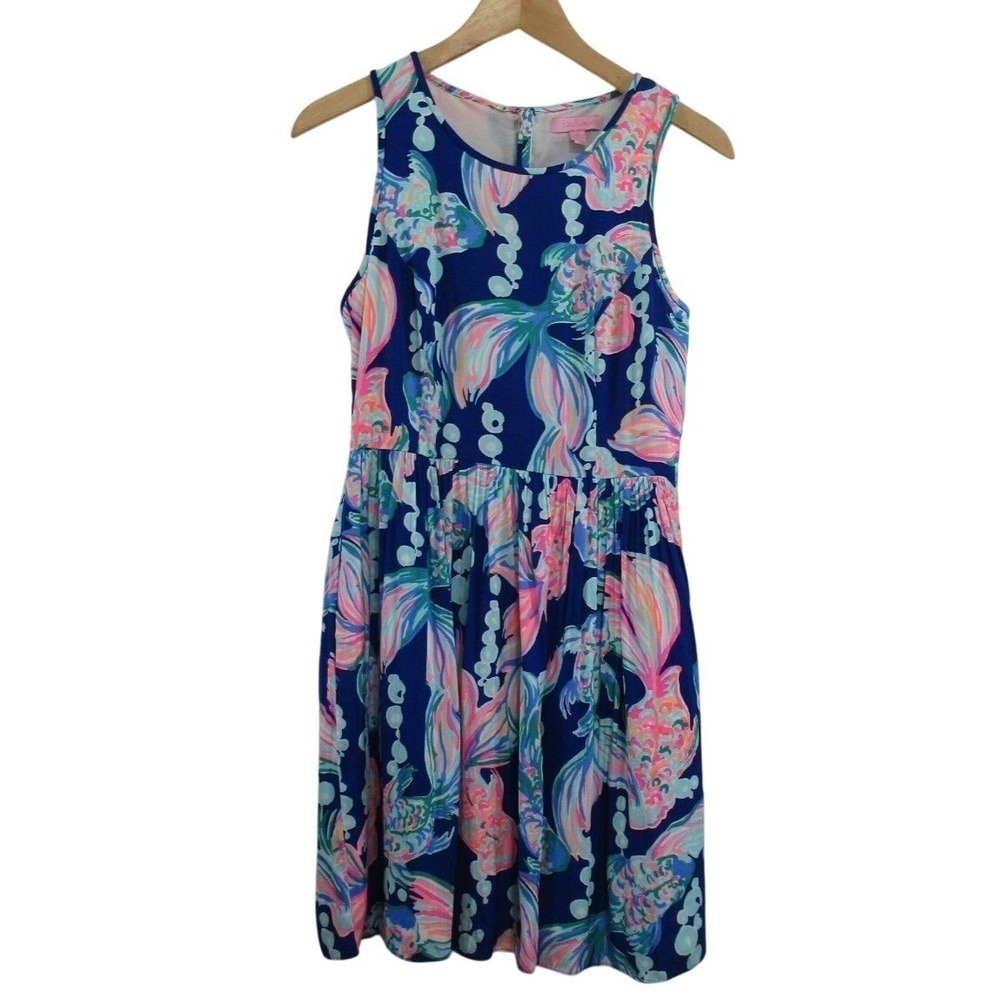 Lilly Pulitzer Women's Going Coastal Kassia Dress size‎ 2 Multicolor Resortwear